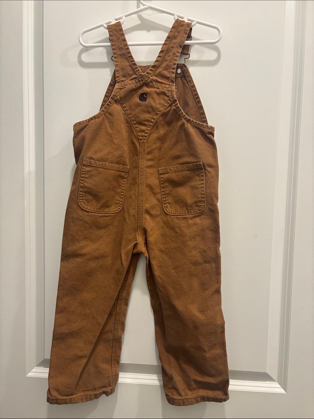 Carhartt Kids Brown Duck Canvas Overalls 3T - Picture 4 of 4